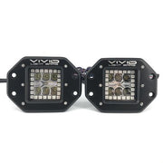 3.2" 30W RGB Chasing Flush Mount LED Pods -Vivid Light Bars