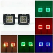 3.2" 30W RGB Chasing Halo LED Cubes/Pods With Bluetooth App Remote Control-Vivid Light Bars