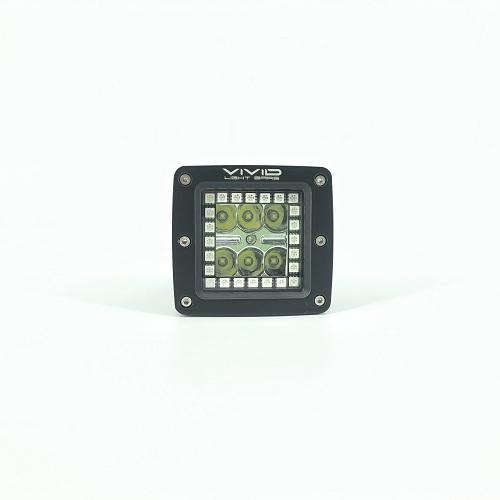 3.2" 30W RGB Chasing Halo LED Cubes/Pods With Bluetooth App Remote Control-Vivid Light Bars