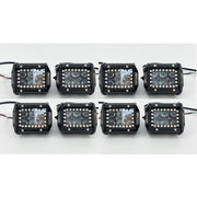 4" 4D 30W RGB halo LED Pods with Bluetooth App Remote Control-RGB Halo Pods-Vivid Light Bars