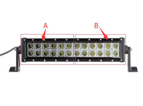 Dual Color Strobe 13.5 Inch Led Light Bar-Color Changing Straight Light Bar-Vivid Light Bars