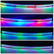 50" Curved RGB Chasing Halo Light Bar With Bluetooth App Remote Control-Vivid Light Bars