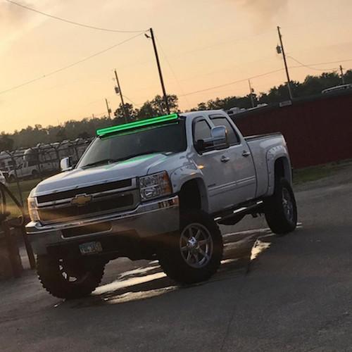 50" Curved RGB Chasing Halo Light Bar With Bluetooth App Remote Control-Vivid Light Bars