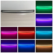 50'' RGB Halo Curved Light Bar With Bluetooth Remote Control-RGB Halo Curved Light Bar-Vivid Light Bars