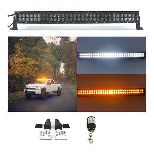 52" Dual Color Strobe Curved Light Bar-Color Changing Curved Light Bar-Vivid Light Bars