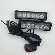 6.5" Emergency LED Flash Light ,Solid, Synchronous and Alternate 8 Strobe patterns-LED Lights Pods & Jeep Headlight-Vivid Light Bars