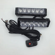 6.5" Emergency LED Flash Light ,Solid, Synchronous and Alternate 8 Strobe patterns-LED Lights Pods & Jeep Headlight-Vivid Light Bars