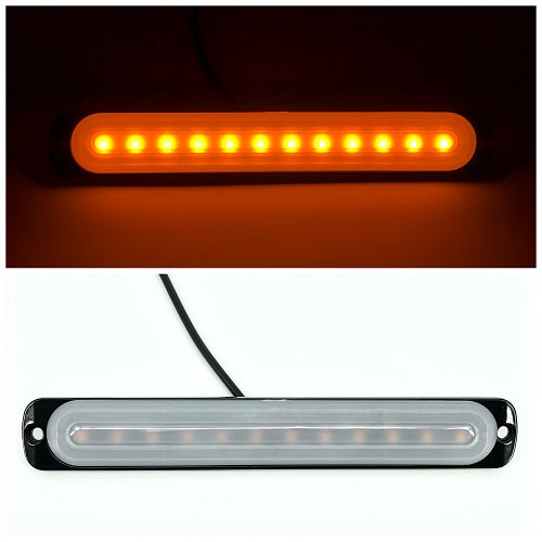 7.5'' 12W 12-LED Car Truck Emergency Warning LED Strobe Side Flash Light-led flash lights-Vivid Light Bars