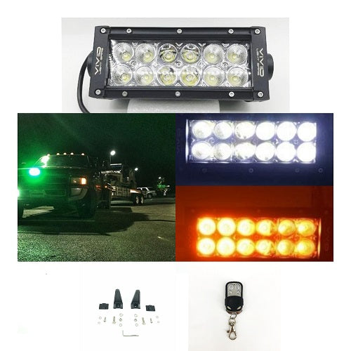 Dual Color Strobe 7.5 Inch Led Light Bar-Color Changing Straight Light Bar-Vivid Light Bars