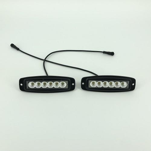 7.3 inch Alternate/ Sync Flash LED Work Light Bar Flush Mount Led Pods Off Road Lamp 18W-New Arrival-Vivid Light Bars