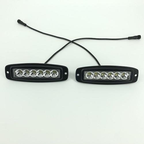 7.3 inch Alternate/ Sync Flash LED Work Light Bar Flush Mount Led Pods Off Road Lamp 18W-New Arrival-Vivid Light Bars