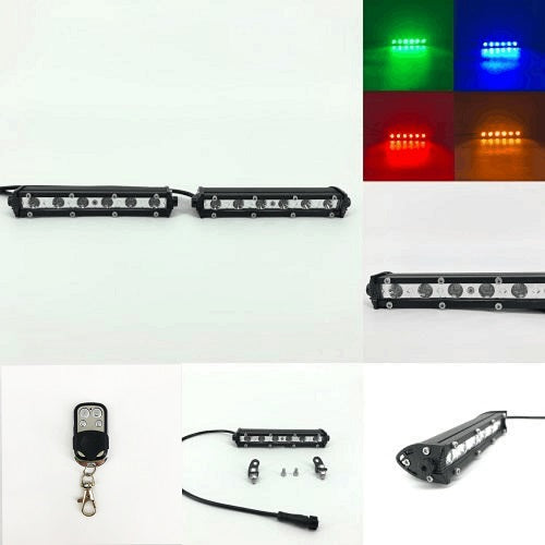 7'' 18W Ultra-thin Single Color Strobe Light Bar-Emergency Lights-Vivid Light Bars