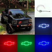 Chevy bowtie emblem/chevy symbol rgb halo with bluetooth controller