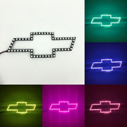 Chevy bowtie emblem/chevy symbol rgb halo with bluetooth controller