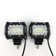 4'' 60W Off Road Lights Bright Driving Fog Lights Led Work Light for SUV ATV Jeep Lamp (White) - Vivid Light Bars