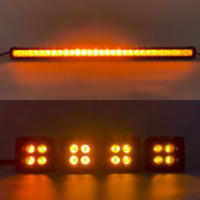 Package of 1 Single Row 4D Lens Dual Color Light Bar & 4 Pack 3.2 Inch 20W LED Pods-Vivid Light Bars