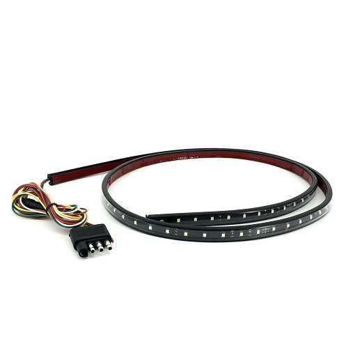 60.5" Turn Signal & Brake Light Bar Strip Flexible LED Plate Truck Tail Lights-Flexible RGB Strip Lights-Vivid Light Bars