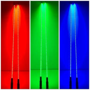 Super Bright led whip light Heavy-Duty Barrel Spring Mounting Base RGB LED Atv Whips light (2 pack) - Vivid Light Bars