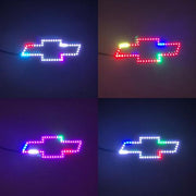 Chevy bowtie emblem rgb chasing flow halo with bluetooth controller-Vivid Light Bars
