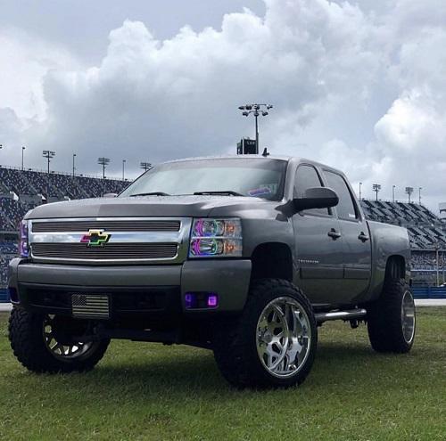 Chevy bowtie emblem rgb chasing flow halo with bluetooth controller-Vivid Light Bars