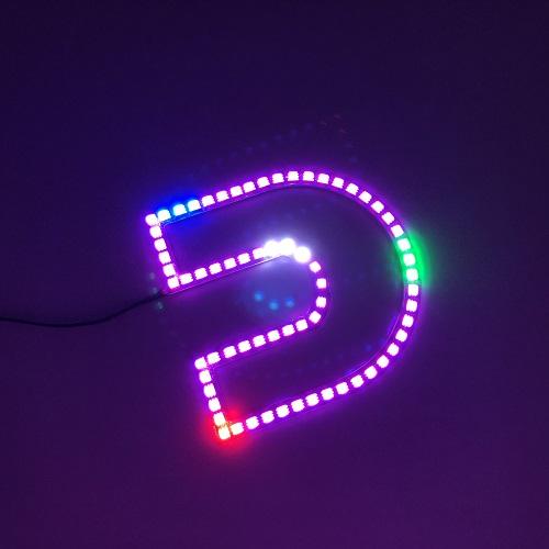 RGB Chasing Flow Cummins Logo LED emblem light with Bluetooth App remote control-Vivid Light Bars