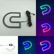 RGB Chasing Flow Cummins Logo LED emblem light with Bluetooth App remote control-Vivid Light Bars