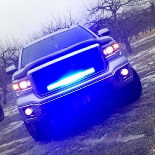 Blue and white light bar cheap