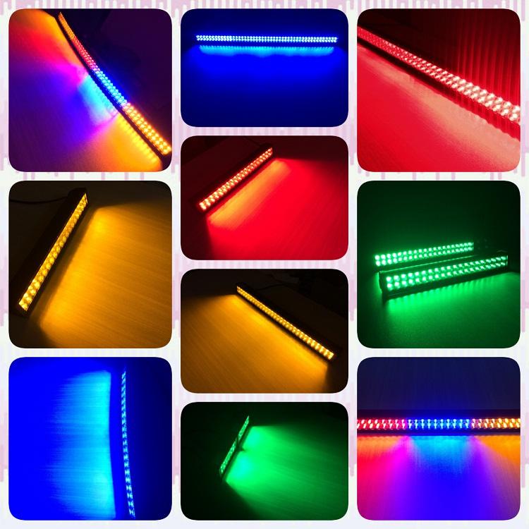 Dual Color Strobe 41.5 Inch Led Light Bar-Color Changing Straight Light Bar-Vivid Light Bars