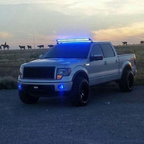Dual Color Strobe 50 inch Led Light Bar White Amber Wireless Remote Controller White Reflector
