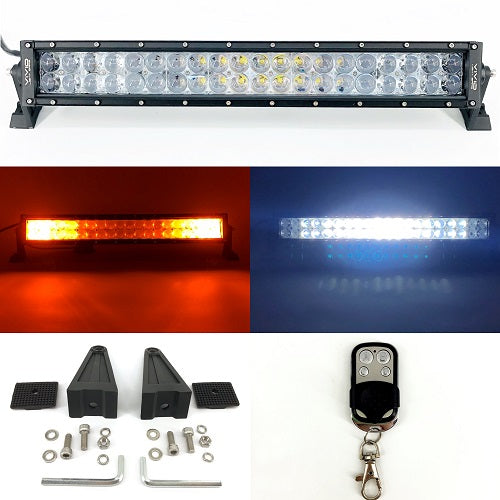 Dual Row 7" to 54" Strobe Cree Light Bar-Middle soild white, Two Sides flash amber/red/blue/green-New Arrival-Vivid Light Bars