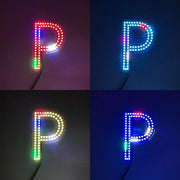Ford Powerstroke RGB chasing flow emblem light Bluetooth App control-Vivid Light Bars