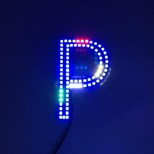 Ford Powerstroke RGB chasing flow emblem light Bluetooth App control-Vivid Light Bars