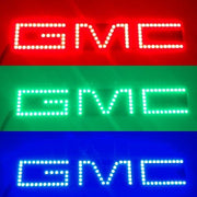 GMC Emblem RGB LED Logo Light with Bluetooth App remote control-halo headlight kits-Vivid Light Bars