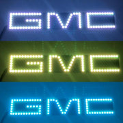 GMC Emblem RGB LED Logo Light with Bluetooth App remote control-halo headlight kits-Vivid Light Bars