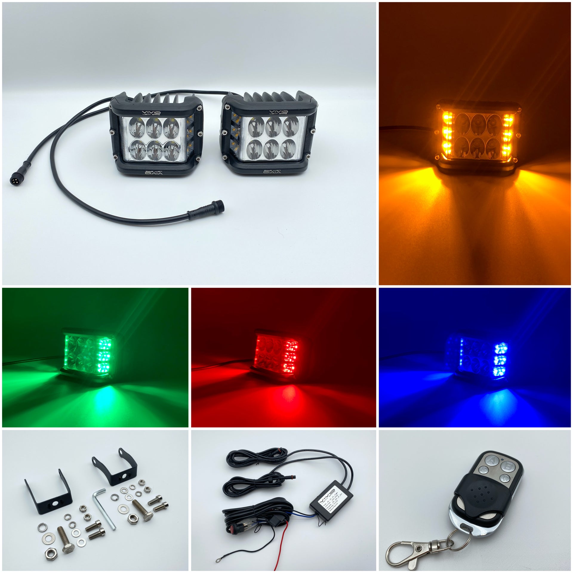 Wireless Remote Control ON/Off Switch Strobe For LED Work Light Bar Offroad  US