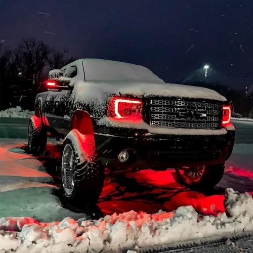 RGB+W Rock lights for trucks (4 packs) - Vivid Light Bars