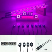 Package Deal of RGB LED Pods & RGB Rock Light Kits & RGB LED Whip Lights With Bluetooth App Remote Control-Vivid Light Bars