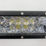 Package of 1 4D Lens Slide Bracket Dual Color Straight Light Bar & 4 Pack 4" 30W LED Pods-Vivid Light Bars