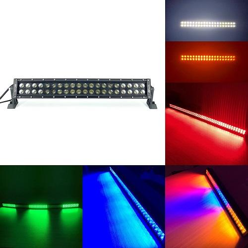 Package of 1 Dual Color Light Bar & 2 Pack 4 Inch 30W LED Pods-Vivid Light Bars