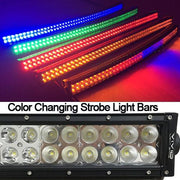 Package of 1 Dual Color Light Bar & 6 Pack 4 Inch 30W LED Pods-Vivid Light Bars