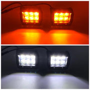 Package of 1 Single Row 4D Lens Dual Color Light Bar & 4 Pack 4 Inch 30W LED Pods-Vivid Light Bars