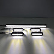 Package of 1 Single Row 4D Lens Dual Color Light Bar & 4 Pack 7.3" Light Bars-Vivid Light Bars