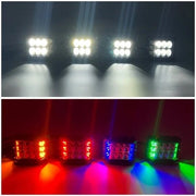 Package of 1 Single Row 4D Lens Dual Color Light Bar & 4/6/8 Pack 3.75“ 48W side shooter ditch LED Pods-Vivid Light Bars