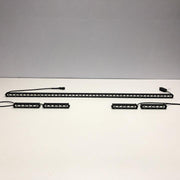 Package of 1 Ultra-thin Single Row Slim Warning Strobe LED Light Bar & 4/6/8 Pack 7" 18W LED Lights-Vivid Light Bars