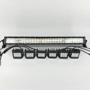 Package of 1/2 Dual Color Light Bar & 4/6/8 Pack 3.75" Ditch CREE Pods-New Arrival-Vivid Light Bars
