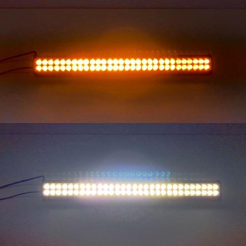Package of 2 Dual color light bars (Single-Row light bar+ Dual-Row Slide Bracket light bar) & 4 packs 4" LED Pods-New Arrival-Vivid Light Bars