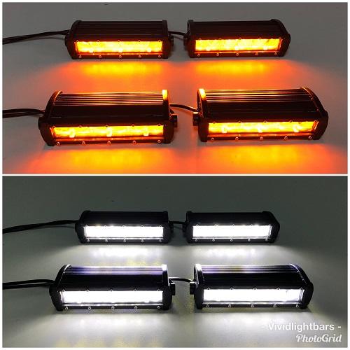 7.3 4D Single Row Color Changing Light Bar Vivid Light Bars