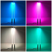 Super Bright led whip light Heavy-Duty Barrel Spring Mounting Base RGB LED Atv Whips light (2 pack) - Vivid Light Bars